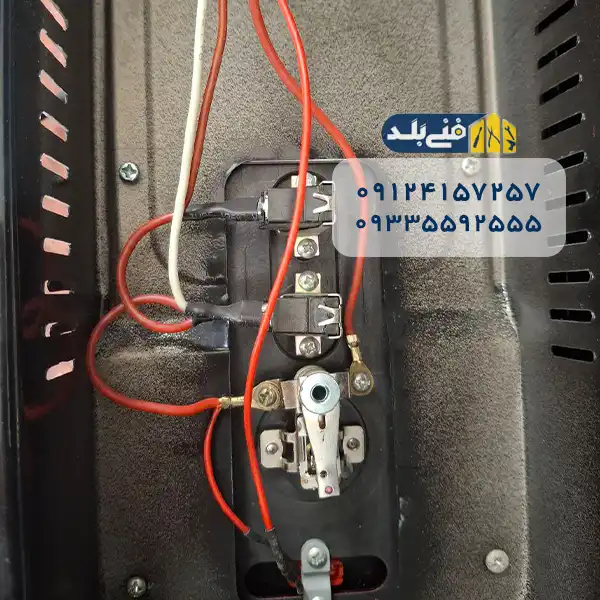 سیم کشی داخلی شوفاژ برقی شامل المنت و ترموستات